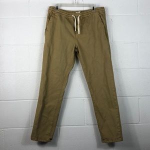 Marine Layer Saturday Athletic Fit Khaki Pants Mens Size Large